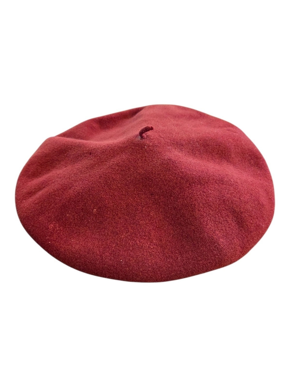 Vintage Saint Expedit Women's Wool Raspberry Beret from France